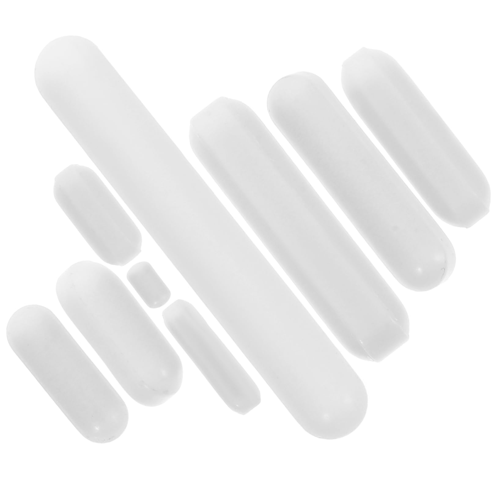 MAGICLULU 3 Sätze Magnetisches Rührstab Set Teiliges Ptfe Rührer Set für Labor Zylindrische Rührstäbe für Effiziente Mischvorgänge von Flüssigkeiten und Reagenzien