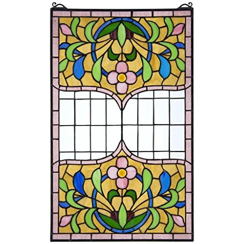 Buntglas-Panel - Eaton Place Buntglas-Fenster Behang - Fensterbehandlungen Cover