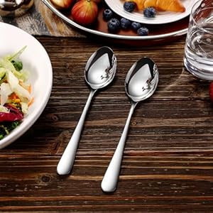 KEAWELL Premium Louise 9 Serving Spoon Set–1810 Stainless Steel Uniting Elegance and Durability Exquisite Serving Utensils for Parties Serving Spoon