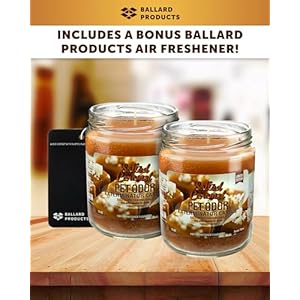 Ballard Products Specialty Pet Products Pet Odor Eliminating Candle Salted Caramel  Pack of 2 Pet Odor Eliminator Candle  Pet Candles Odor Eliminator for Your Home  Bundle Air Freshener  Cucciolini Doodles Ballard products specialty pet products pet odor eliminating candle salted caramel  pack of 2 pet odor eliminator candle  pet candles odor eliminator for your home  bundle air freshener   cucciolini doodles