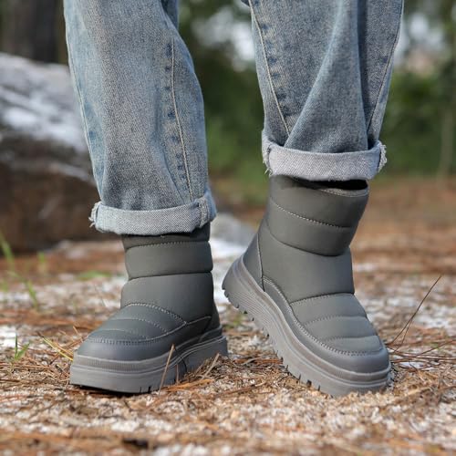 Kids Snow Boots for Girls Outdoor Boot Waterproof for Girl Warm Booties with Fur Lined Non Slip Sole Girls Winter Boots for Outdoor Activities3