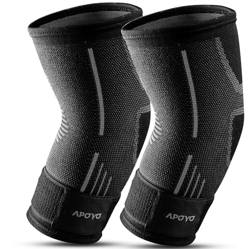 Image of APOYO Tennis Elbow Brace for Women & Men, Workout and Everyday Use (XXL) | Elbow Compression Sleeve for Arthritis, Tendonitis, Tennis Elbow & Golfers Elbow, Reduce Joint Pain During Fitness Activity