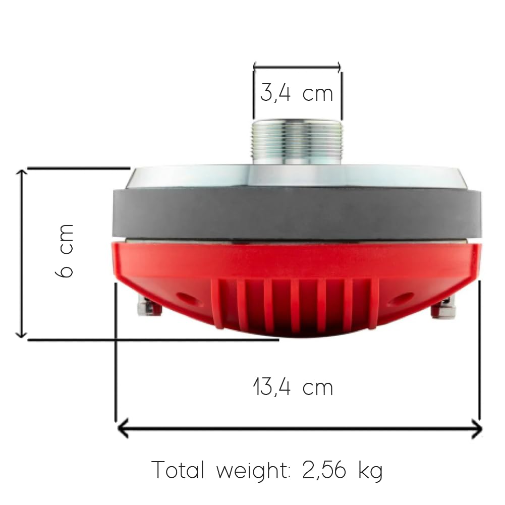 KIT Set pour DS18 Pro-DR2 : 1 Driver de Compression, 400 W RMS, 800 W Max, Filetage pour pavillon de 34 mm, 8 ohms, 110 DB, pour Maison et fête, 1 pièce + condensateur Offert