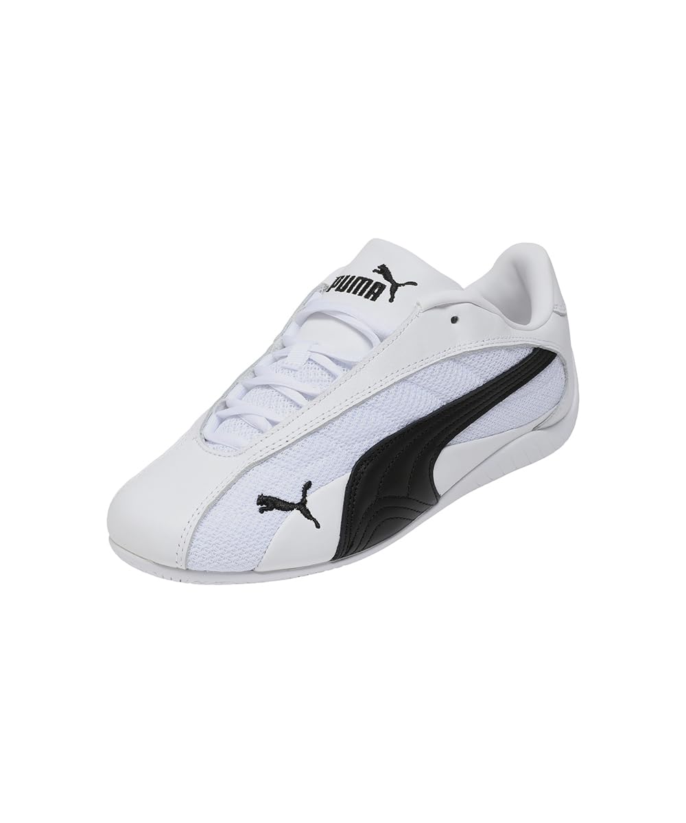 PUMA Speedcat Plus Leather Sneaker White-Black 5UK