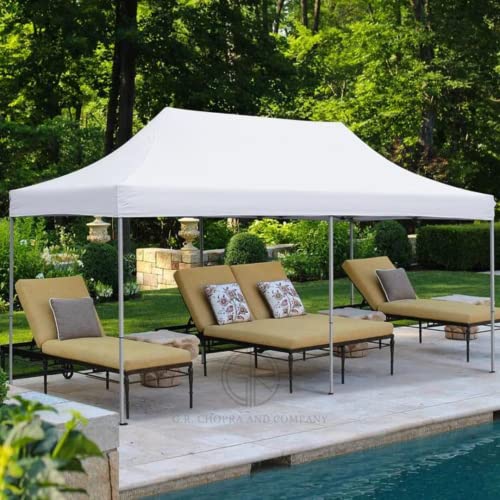 Image of 10x20ft / 3x6m Pop up Outdoor Canopy Tent | Portable Shade Instant Folding Gazebo Tent | Heavy Duty Gazebo Canopy Shelter 2 Mins Installation | 40Kgs