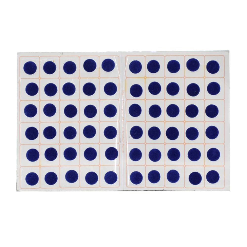 Trishul Simple Plain Round Multicolour Kumkum Sticker Bindiya Matching Plaza Bindi Spiral Bindi Booklet for Women Total 600 Bindis Pack of 10 (Blue, 8)-image-46