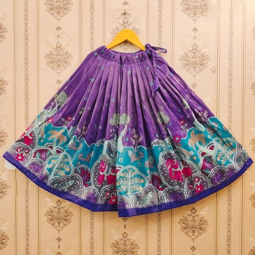 Image of Girls Simar Soft Silk New Traditional Printed Readymade Lehenga Choli -Ethnic Wear Wedding Outfits (Suitable For Girls 2 To 8 Year)