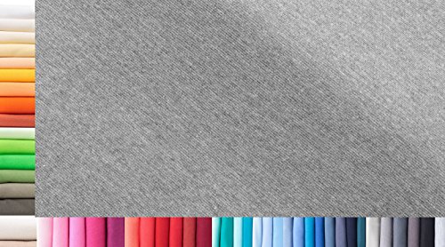 1buy3 Tejido de puños XXL por Metros|Doble: 75 cm Ancho|Simple: 150 cm Ancho|Color: 51 Mezcla Oscura|1 m Largo|96% algodón, 4% elastán|más de 50 Colores a Elegir|Jersey