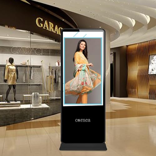 Image of Cornea Digital Standee 43 Inch Non Touch Screen Kiosk - Floor Stand Digital Signage and Displays Android Wi-Fi IPS for Restaurants,Exhibition,Shopping Malls,Weeding Ceremony & Real State Projects
