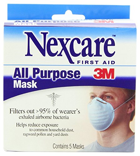 Nexcare All Purpose Mask, 5 each by 3M (Pack of 3)
