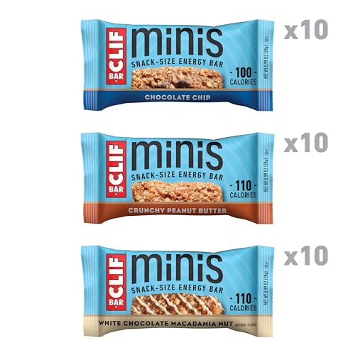 CLIF BAR Minis - Variety Pack - Made with Organic Oats - 4-5g Protein - Non-GMO - Plant Based - Snack-Size Energy Bars - 0.99 oz. (30 Count) - Image 4