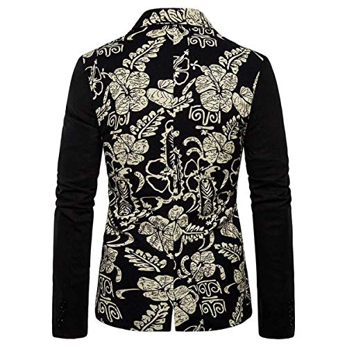AOWOFS Men's Casual Button Slim Fit Blazer Ethnic Style Party Fashion Dress Suit Jacket2
