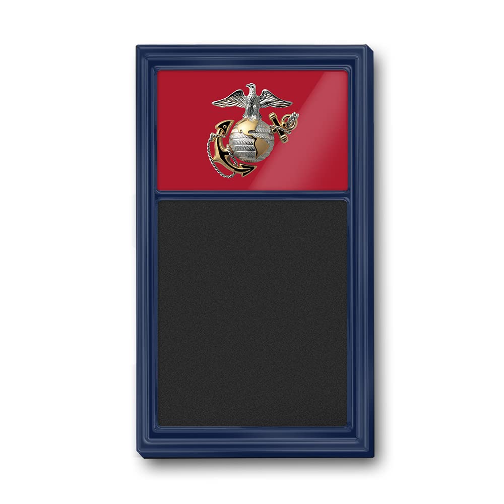 The Fan-Brand Military US Marine Corps: Red/Navy Frame - Chalk Note Board - Sports Team Bar Sign Décor: Home, Dorm, Garage, Office, Fan Cave