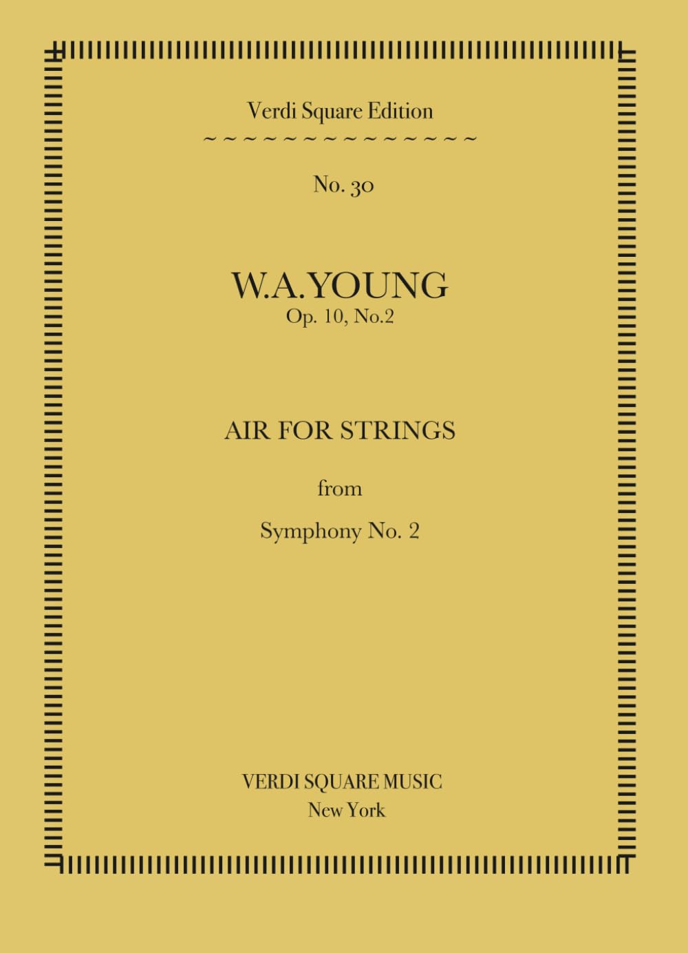 Air for Strings (Classical Music Scores)