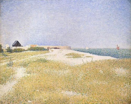 Toile Georges Seurat Fort Samson impression murale 60x90cm pour salon