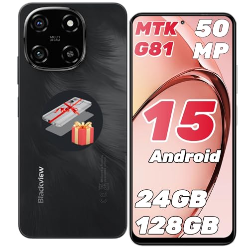 Blackview Color 6 Smartphone Android 15, 24(8+16) GB+128GB/2TB,...