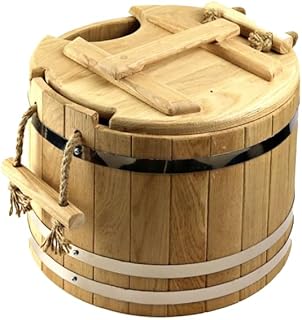 Holz Saunakübel 20 Liter Sauna Eimer Holzeimer Esche Banya Aufgusseimer