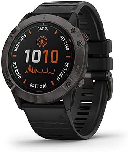 Garmin Fenix 6S Pro, reloj GPS multideportivo premium, tamaño más pequeño, cuenta con mapeo, música, orientación de ritmo ajustado de grado y