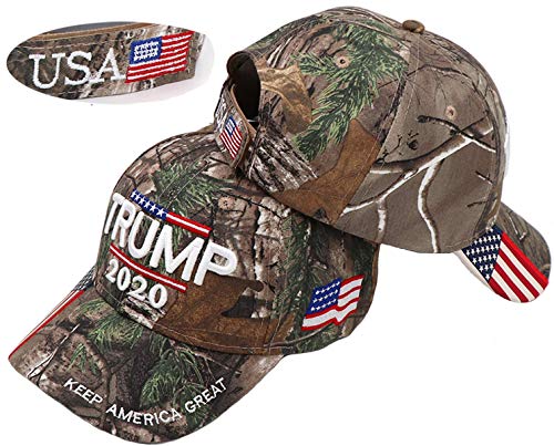 Keep America Great hat, Donald Trump MAGA Cap Adjustable Baseball Hat with USA Flag - Camouflage Cap Trump Hat