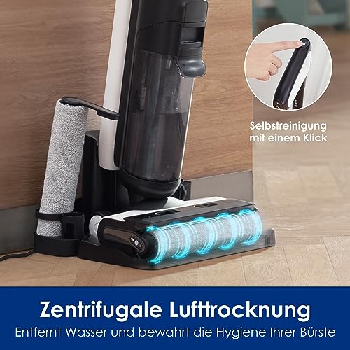 Bild 6 Tineco Floor ONE S6 Nass Trockensauger, Kabelloser Nass Trocken Staubsauger, Akku Saugwischer mit LED-Anzeige All-in-One Staubsauger mit Wischfunktion 35min Laufzeit für Hartböden