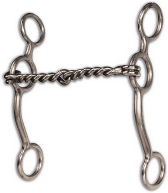 Equisential by Professionals Choice Equine Performance Long Shank Twisted Wire Snaffle Bit