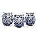 Figura de búho, 3 piezas, miniaturas de animales, decoración del hogar, estilo retro, colección de cerámica, arte de salón, regalo, mesa de mesa