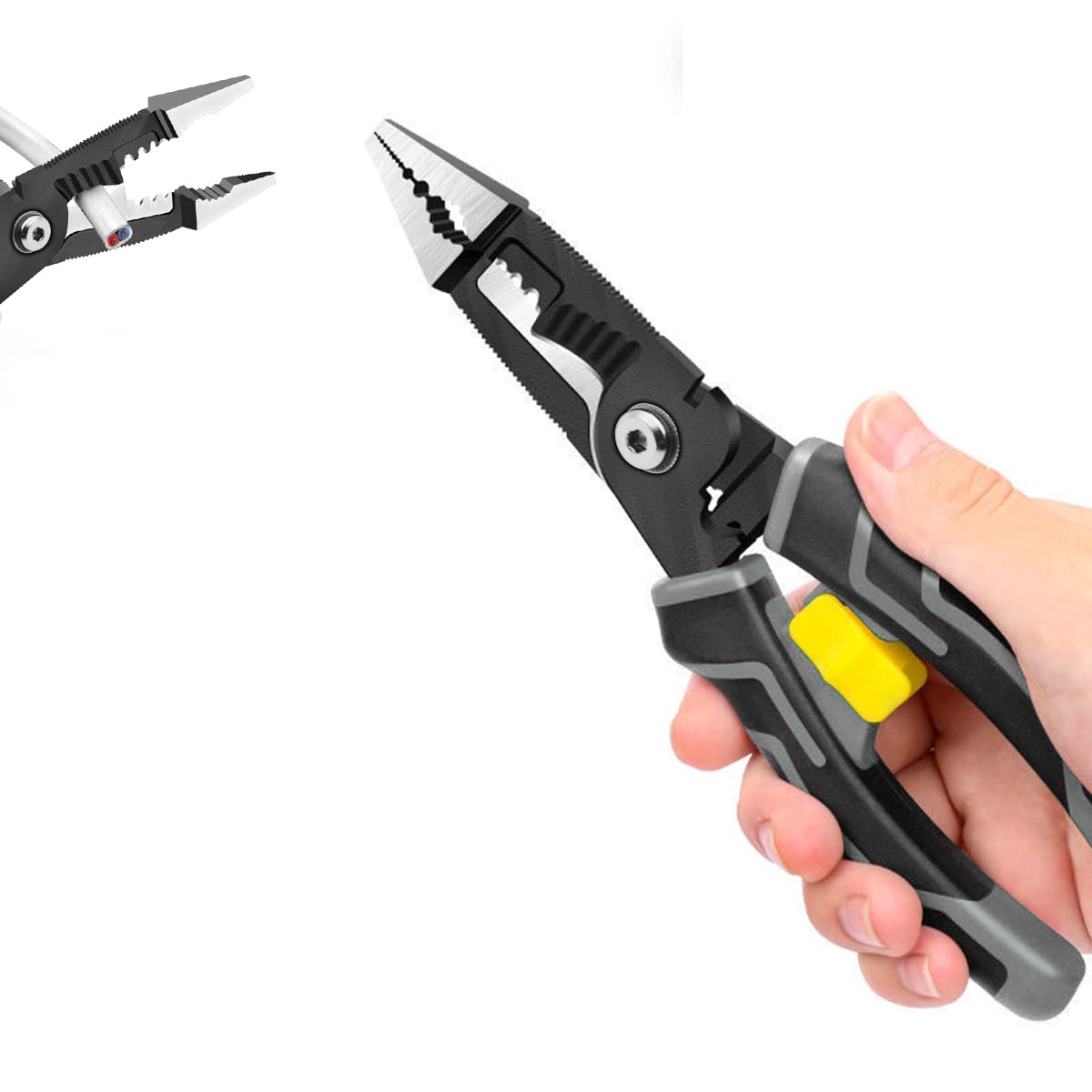 ZIBUYU� 7-in-1 Wire Stripper, Wire Stripping Tool, Wire Cutter Stripping Tool for Electric Cable Stripping Cutting and Crimping, Green (B0BNV5XJG8) Amazon Price History, Amazon Price Tracker
