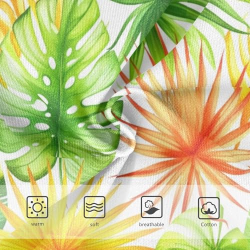 Joisal Cotton Toddler Girls Underwear Tropical Leaves Monstera Panties for Girl Animals Kids Briefs Undies 2t3