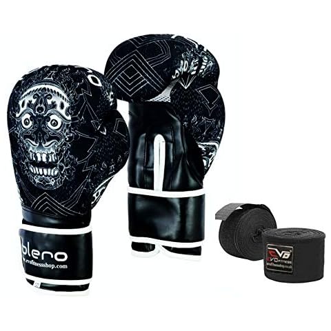 ISLERO MAYA Leather Boxing Gloves with Hand Wraps Cover