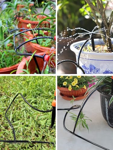 Kalolary 100Pcs Sprinkler Bewässerung 4/7mm T-Stück Barb Schlauchverbinder PVC Berieselungs, Bewässerungsschlauch Zerstäubungsdüse Tropfen Mikro Spray Bewässerungs Gelenk