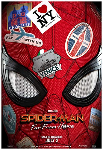 Spider-Man Far from Home Movie Poster 24 x 36 Inches Full Sized Print Unframed Ready for Display