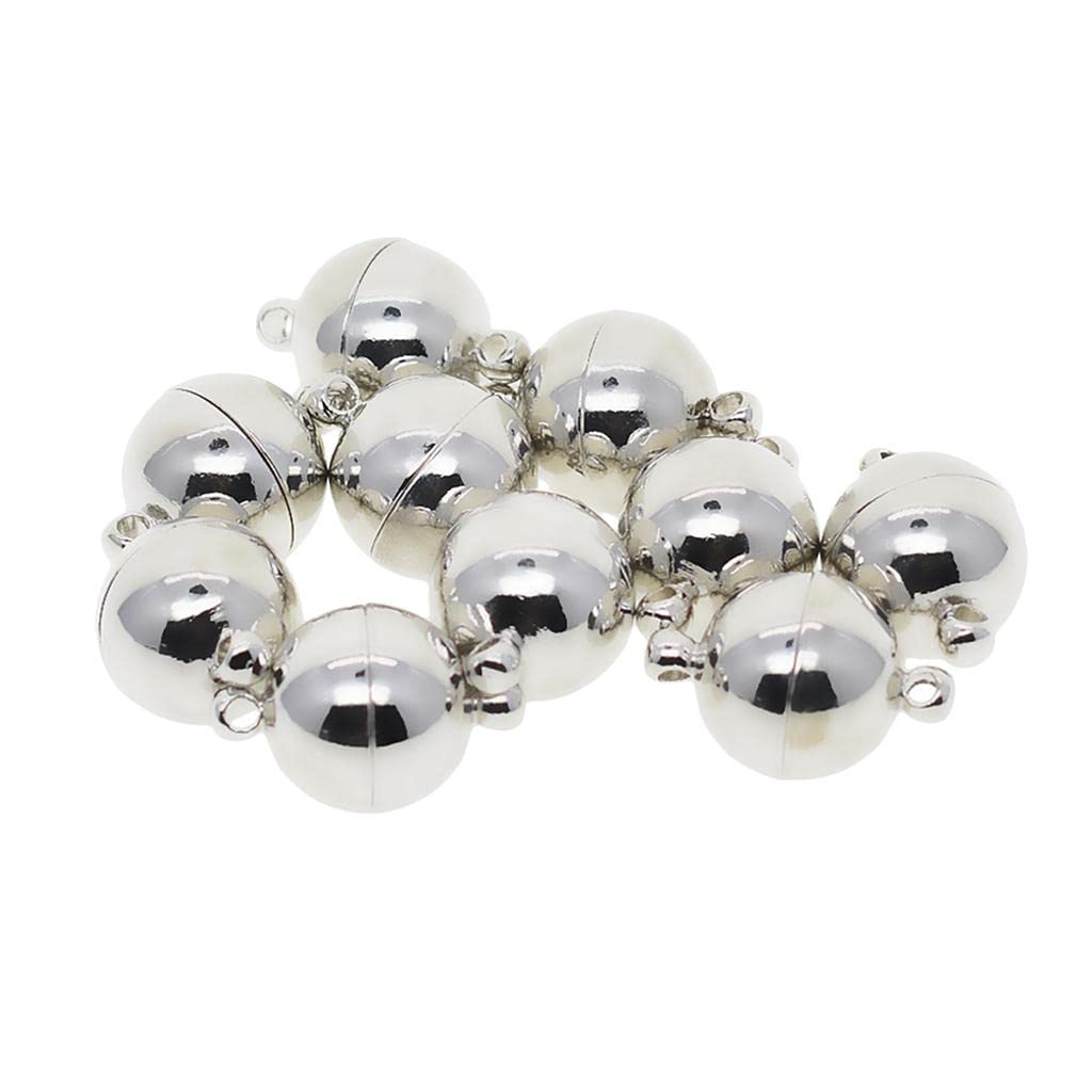 SDR 10 Sets Vintage Copper Magnetic Round Clasps Jewelry Making Findings Supply
