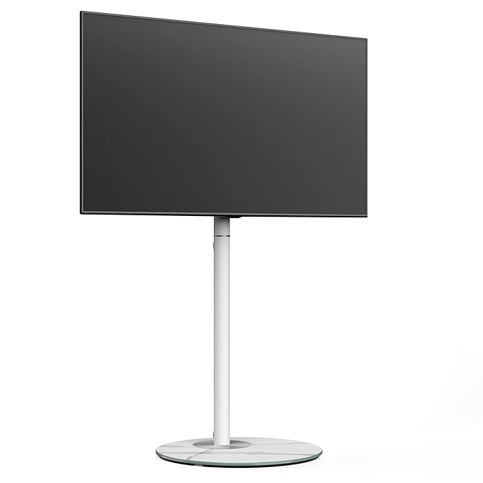 Buy FITUEYES Minimalism White TV Stand for 32 60 Inch Tall TV Floor