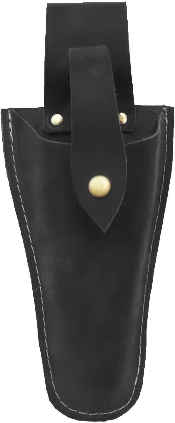 Ywyhhm Men's Black 2 Leather Case For Secateurs Or Pliers, Secateurs Leather Holster, Tool Holder Belt Holder For Belt, Bag For Pliers, Secateurs, Scissors Or Garden Knives