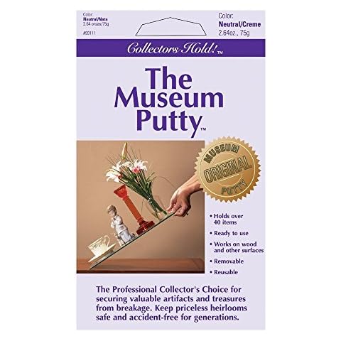 Quakehold Collectors Hold Museum Putty ,Silver ,2 Pack Cover