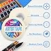 ZARBRE Artist Tape, White Art Tape for Watercolor Paper, Medium Tack Masking Drafting Tape for Painting Canvas Framing, Acid-Free, 0.6in 164FT Long