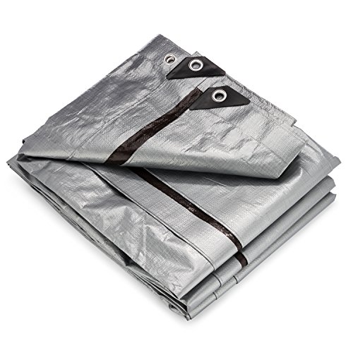 image for KING-A-MA-JIGS (2 Pack) 10x12 Heavy Duty Tarp, Waterproof Plastic Poly