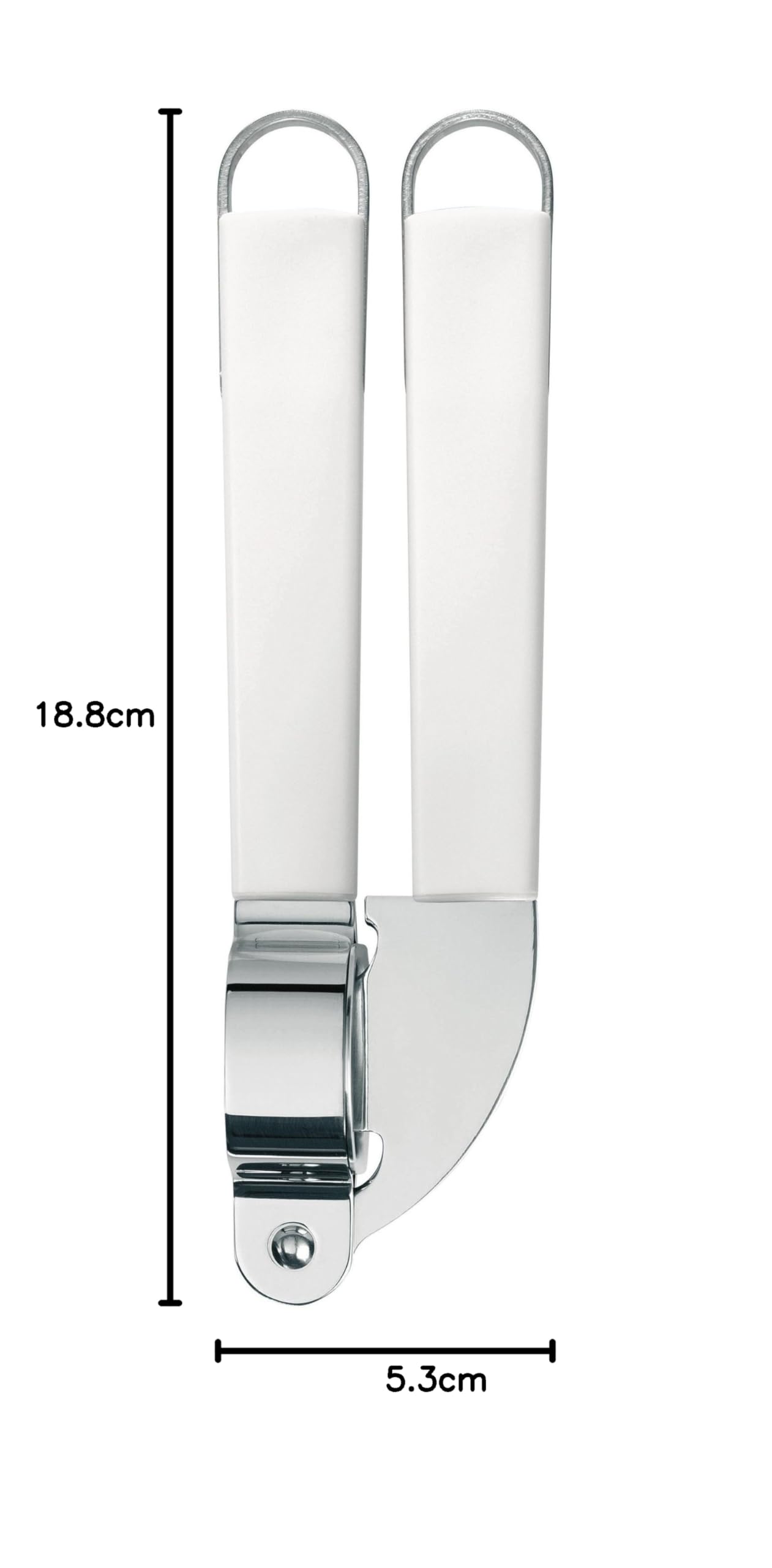 Brabantia 400667 - Exprime-ajos, Color Blanco y Gris