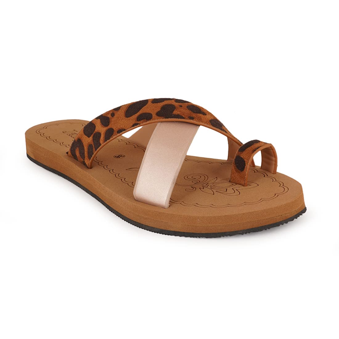 RAI SAHAB Womens Gold Fashion Sandals | Flat Sandal| Trendy & Comfortable for all Formal & Casual Occassions (B0B5V73J33) Amazon Price History, Amazon Price Tracker
