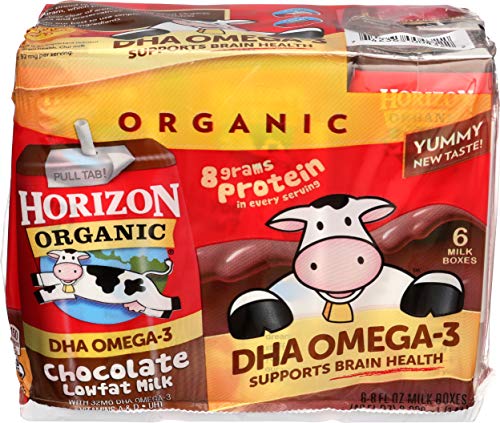 Horizon Organic, Milk DHA Chocolate Organic, 8 Fl Oz, 6 Pack