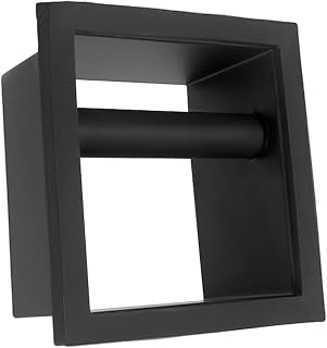 Professional Coffee Grounds Disposal Bin, Black Stainless Steel with Rubber Bottomless Base for Espresso Machines
