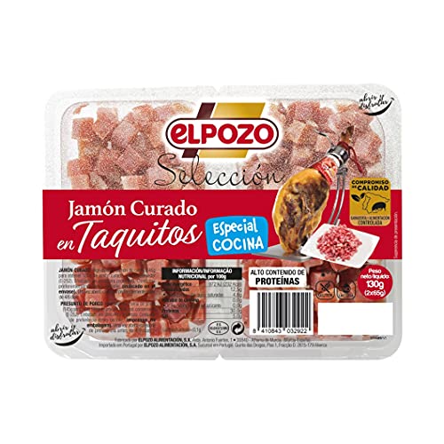 ElPozo Jamón Serrano, Paquete de 2 x 65g