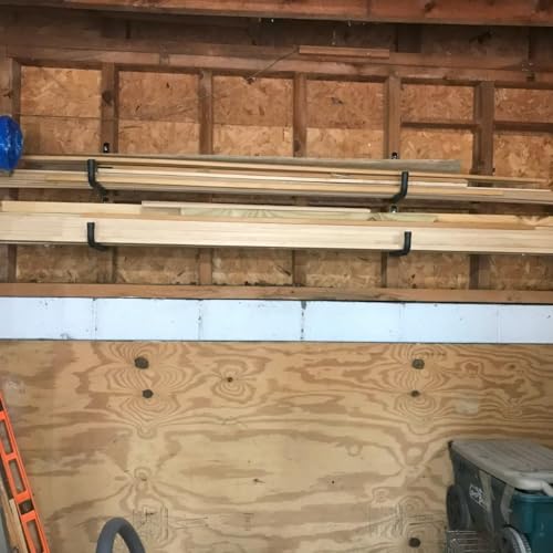 Moundnaik 6 Stück Garagenhaken, 20cm Utility Leiter Haken, Garage Lagerung Werkzeug Haken, Heavy Duty Wandhalterungen Aufhänger für Fahrrad, Stuhl, Schlauch, Außen- und Innenbereich