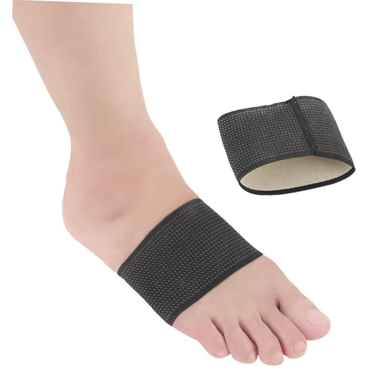 BESTYASH Sports Pad for High Heels Foot Arch Support Breathable Compression Foot Sleeve Ankle Support Brace for Foot Size L/XL