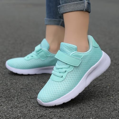Kids Sneakers Breathable Mesh Sports Shoes with Flat Thick Bottom Lightweight Non Slip Lace up Design for Everyday4