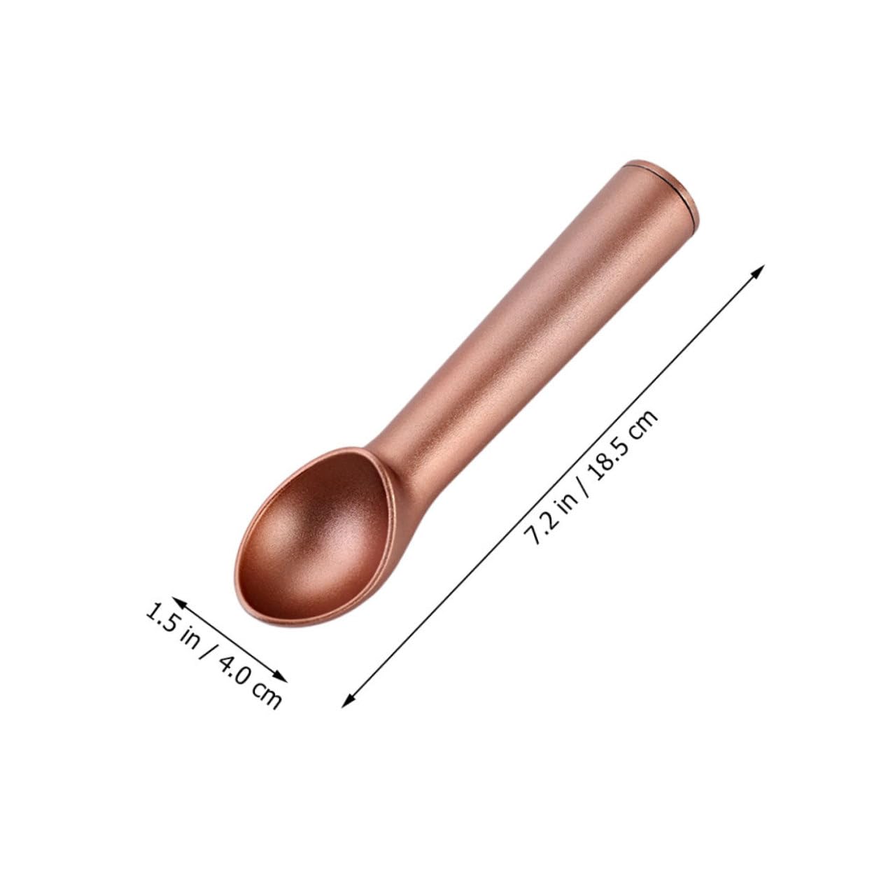 Ipetboom 4pièces Lot de Cuillères à Glace Cuillères à Fruits Simples et Élégantes pour Usage Domestique et Professionnel