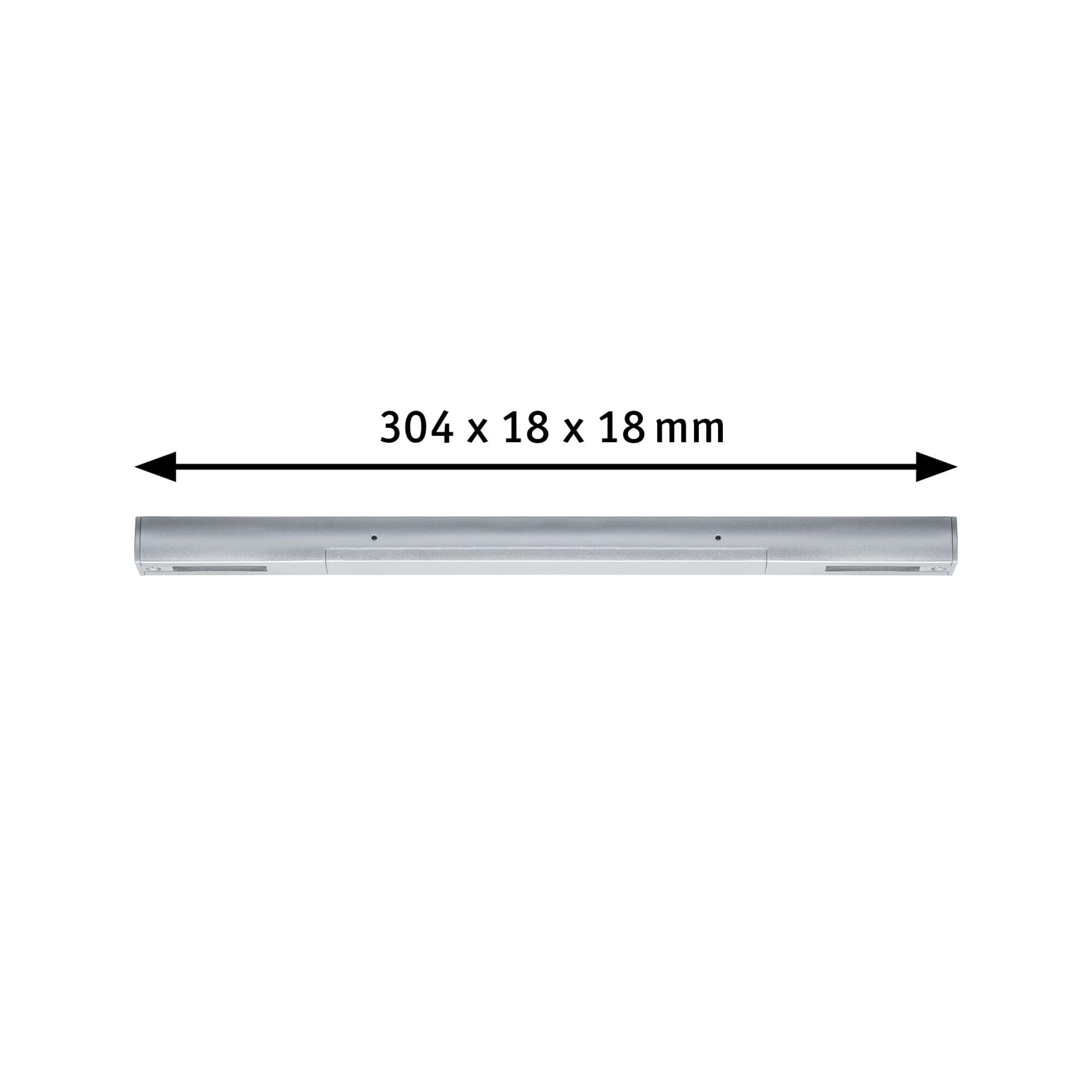 Paulmann 97765 URail Middle Feed 304x18mm max. 1000/1000W Chrome matt Rail System, 1 Stück (1er Pack) - Image 4