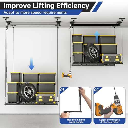 Heavy Duty Garage Lift Storage Rack