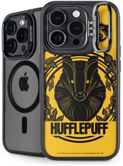 Skinit Kickstand Phone Case Compatible with iPhone 14 Pro - Officially Licensed Wizarding World Harry Potter Slytherin House Crest Design