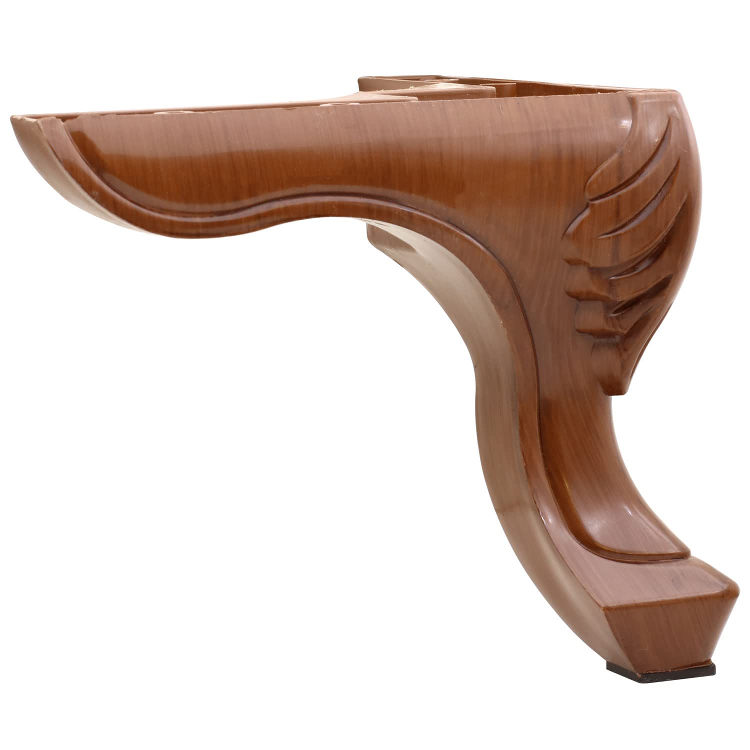 Badem10 Lukens Mobilya Kanepe Koltuk Ayağı Kahverengi Ahşap Desenli Baza Ayak 14 cm (4 ADET)